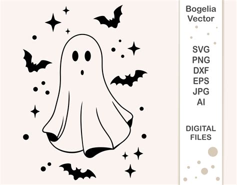 Friendly Ghost Clipart Black And White