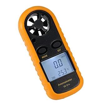 Buy Amgaze Anemometer, Digital LCD Wind Speed Meter Gauge Air Flow ...