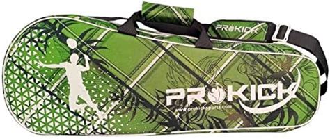 Buy Prokick Badminton Kitbag with Double Zipper Compartments - Green ...