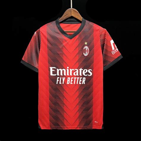 23/24 AC Milan Home Jersey Home Jersey AC Milan Soccer - Etsy