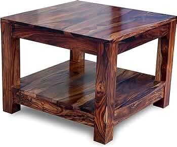 Woodkoof - Solid Sheesham Wood Center Coffee Table for Living Room ...