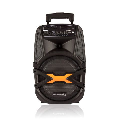 Jetaudio 8 Inch Portable Trolley Speaker with Bluetooth, FM, Karaoke ...