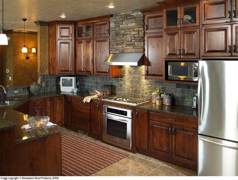 rustic hickory kitchen cabinets | some of these kitchens and let your ...