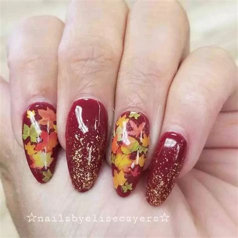 30 Best Fall Leaves Nail Design Ideas You Should Check