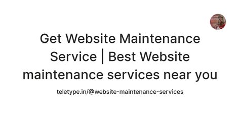Get Website Maintenance Service | Best Website maintenance services ...