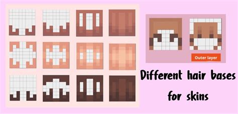 Image result for Minecraft Skin Hair Tutorial