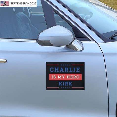 Charlie Kirk Is My Hero Stickers