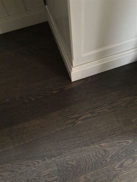 4" white oak hardwood floor. Stain: Classic grey and ebony | White oak ...