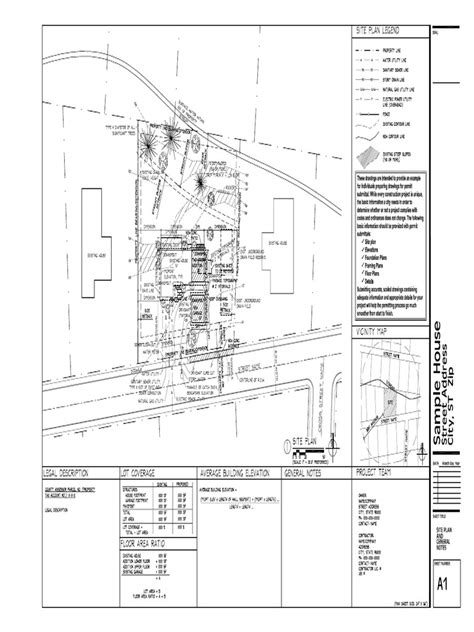 Image result for Building Permit Site Plan Example