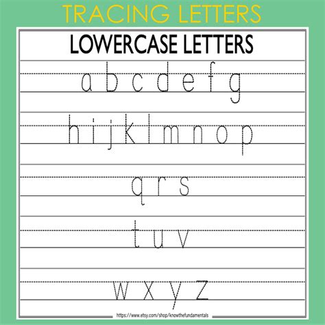 Alphabet Tracing Printable Worksheet | Capital Small Letters ...