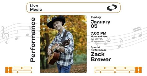 Live Music: Zack Brewer, Flour and Feed Restaurant & Events, Morgantown ...