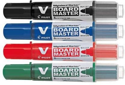 Flipkart.com | PILOT V-Board Master Pack of 4 (Blue-1, Black-1, Red-1 ...