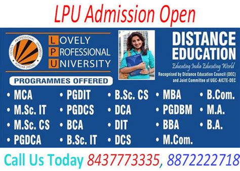 LPU Distance Education In Chandigarh Mohali LPU Center - Management ...