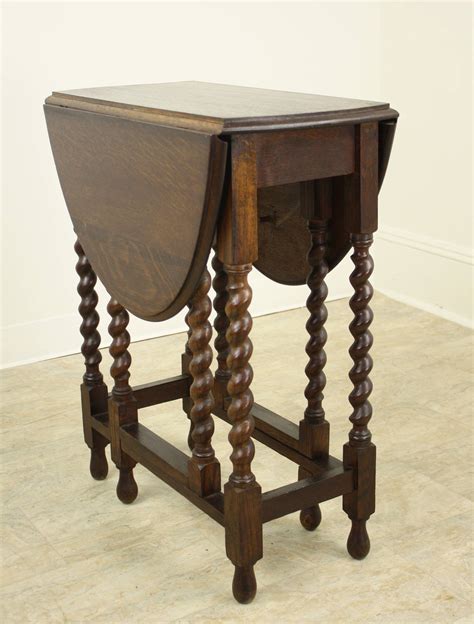 Small Antique English Barley Twist Gateleg Table at 1stDibs | small ...