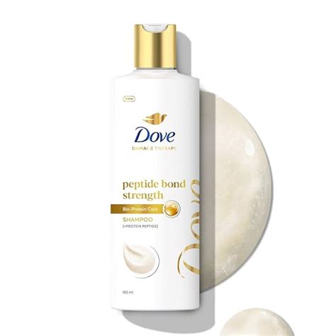 Buy Dove Peptide Bond Strength Shampoo for Dry & Damaged Hair - 180 ml ...