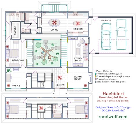 Machiya Floor Plan | Courtyard house plans, Traditional japanese house ...