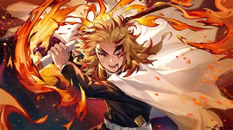 Demon Slayer | Kyojuro Rengoku Hashira 4K wallpaper download