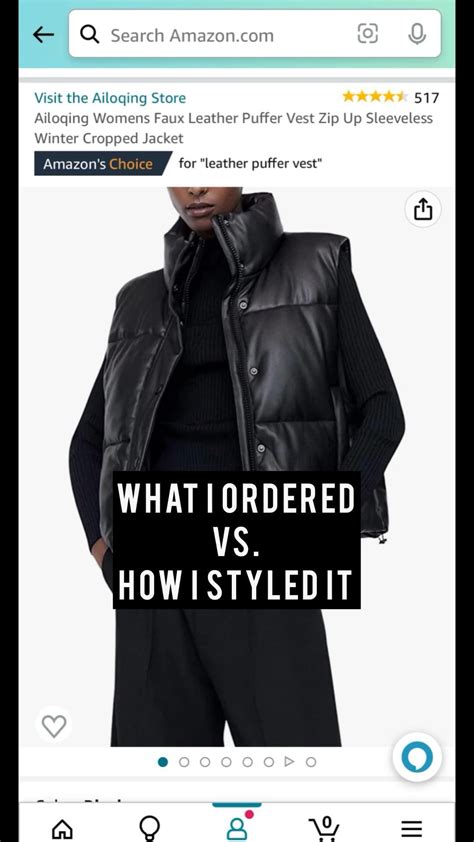 Black leather puffer vest outfit idea | Puffer vest outfit, Vest ...