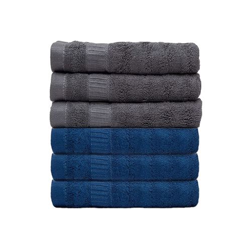 Mush 600 GSM Hand Towel Set of 6 | 100% Bamboo |Ultra Soft, Absorbent ...