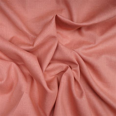 Buy (Pre-Cut 2.00 Mtr)Deep Blush Mill Dyed Pure Cotton Lining Fabric| FFAB