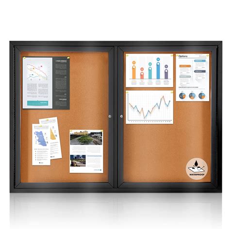 Enclosed Notice Boards Amazon.com : Suzile Enclosed Bulletin Board 20