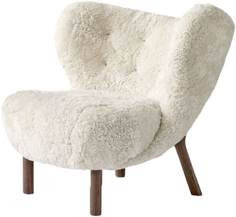 丹麦&tradition little petra羊毛 暖绒 单人沙发 休闲椅北欧设计-美间设计