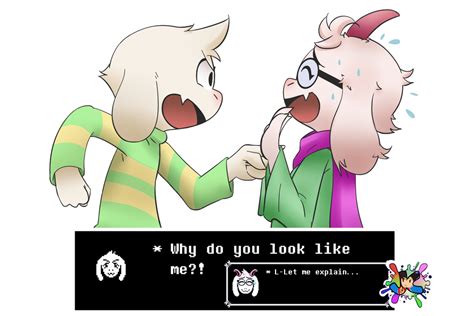 When Asriel meets Ralsei by SplashJC on DeviantArt