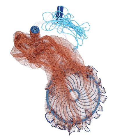 Buy HELLARO™ (8 Feet) Hand Throwing Fishing Net, Manual Lightweight ...