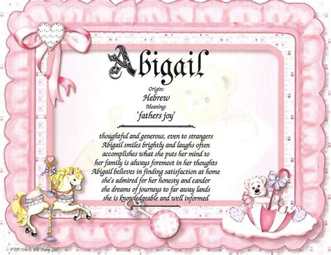 Abigail First Name Meaning Art Print-newborn Personalized Art-first ...