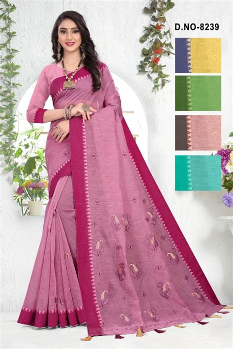 Haytee Kavita 8239 Handloom Cotton Worked Saree Collection