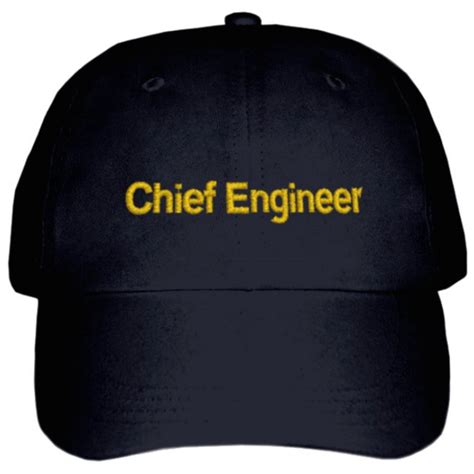 Chief Engineer's CAP-Black – Nautical Kart