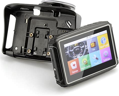 Buy Jopwkuin Motorcycle Navigator, Precise Positioning 4.3in Touch ...