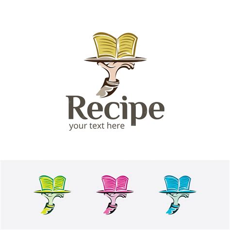 Recipe vector logo template | Premium Vector