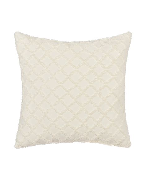 Five Queens Court Lilith Cream 20" Square Decorative Throw Pillow | Wayfair