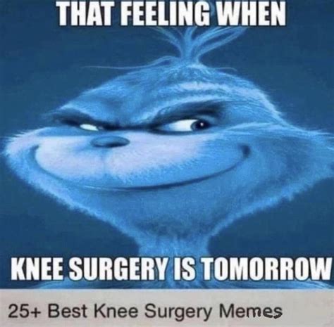 Blue grinch knee surgery : r/bluegrinchkneesurgery