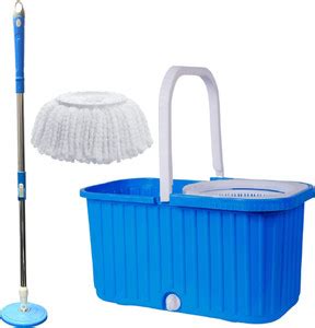 CREZON Premium Wet & Dry Square Bucket Mop with 1 Refills for Home ...