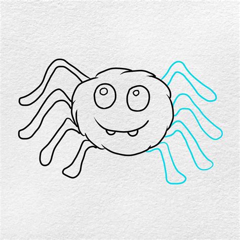 Spider Drawing for Kids - HelloArtsy