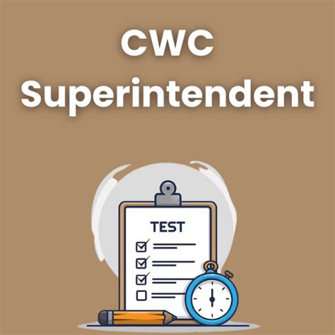 CWC Superintendent (General) Mock Test Series 2025
