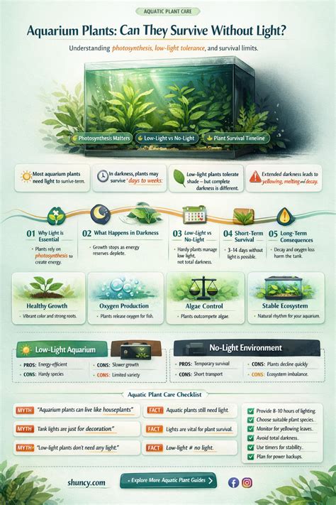 Aquarium Plants: Can They Survive Without Light? | ShunCy