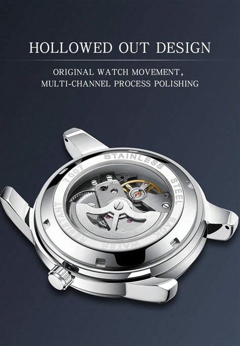2024 Neue Herren Automatik Mechanik Uhr, modischer Stahlarmband ...