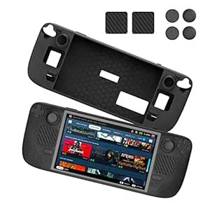 Steam Deck Full Wrap Slim Case with Stand, Removable Face Cover, Drop ...