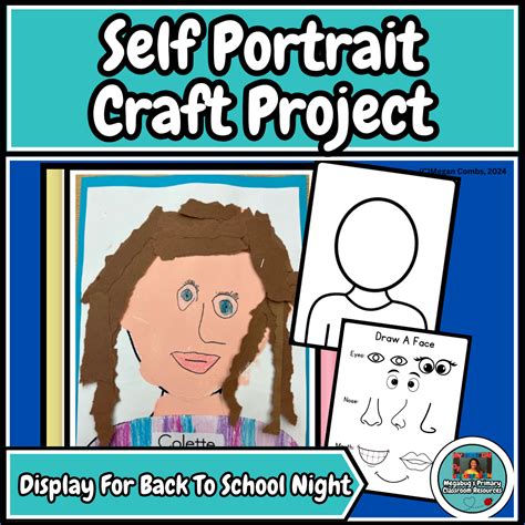Back To School Self Portrait Craft Template- First Day & Back To School ...