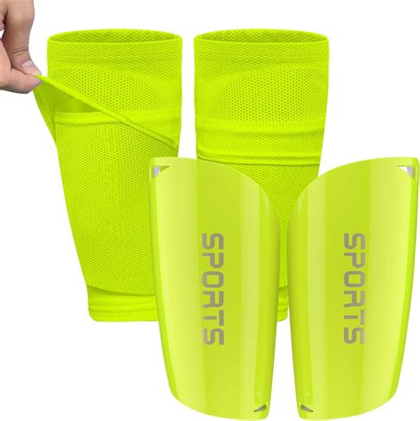 Kids Youth Soccer Shin Guards with Sleeves, Slip in Shinguards Soccer ...