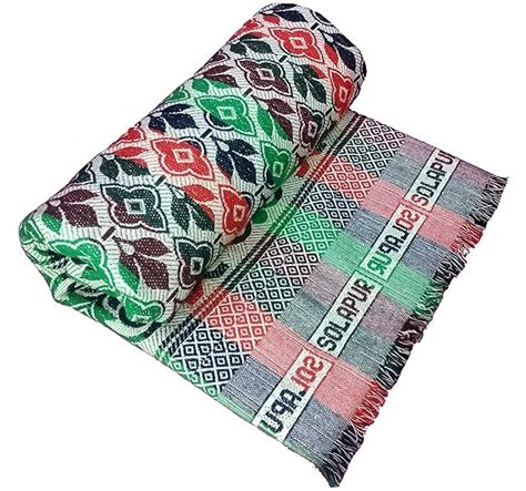 Buy Cotonine Cotton, Single Size, Solapur Chaddar Blanket for Daily use ...