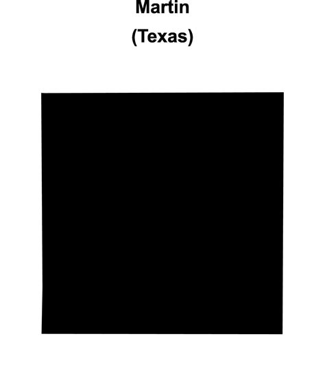 Martin County, Texas blank outline map 47449919 Vector Art at Vecteezy