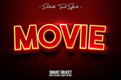 Movie-text-style-effect | Free PSD