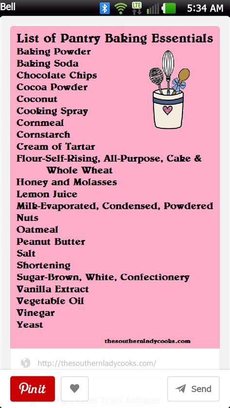 pantry baking recipes