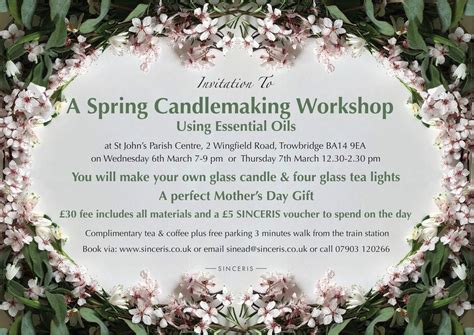 Candle Making with Essential Oils, St John's Parish Conference Centre ...