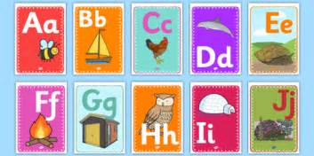 FREE! - Posters d'affichage de format A4 sur l'alphabet