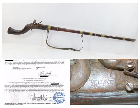 Imperial British AFGHAN JEZAIL Flintlock Musket, 50% OFF